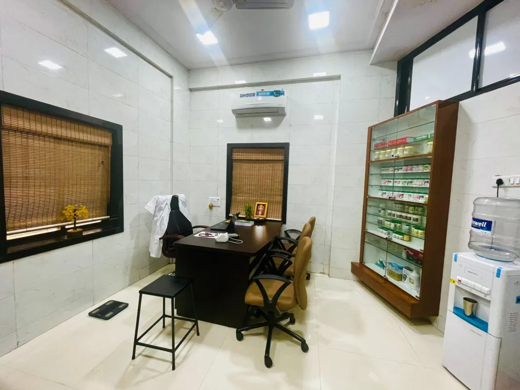 Modern spa interior with natural lighting